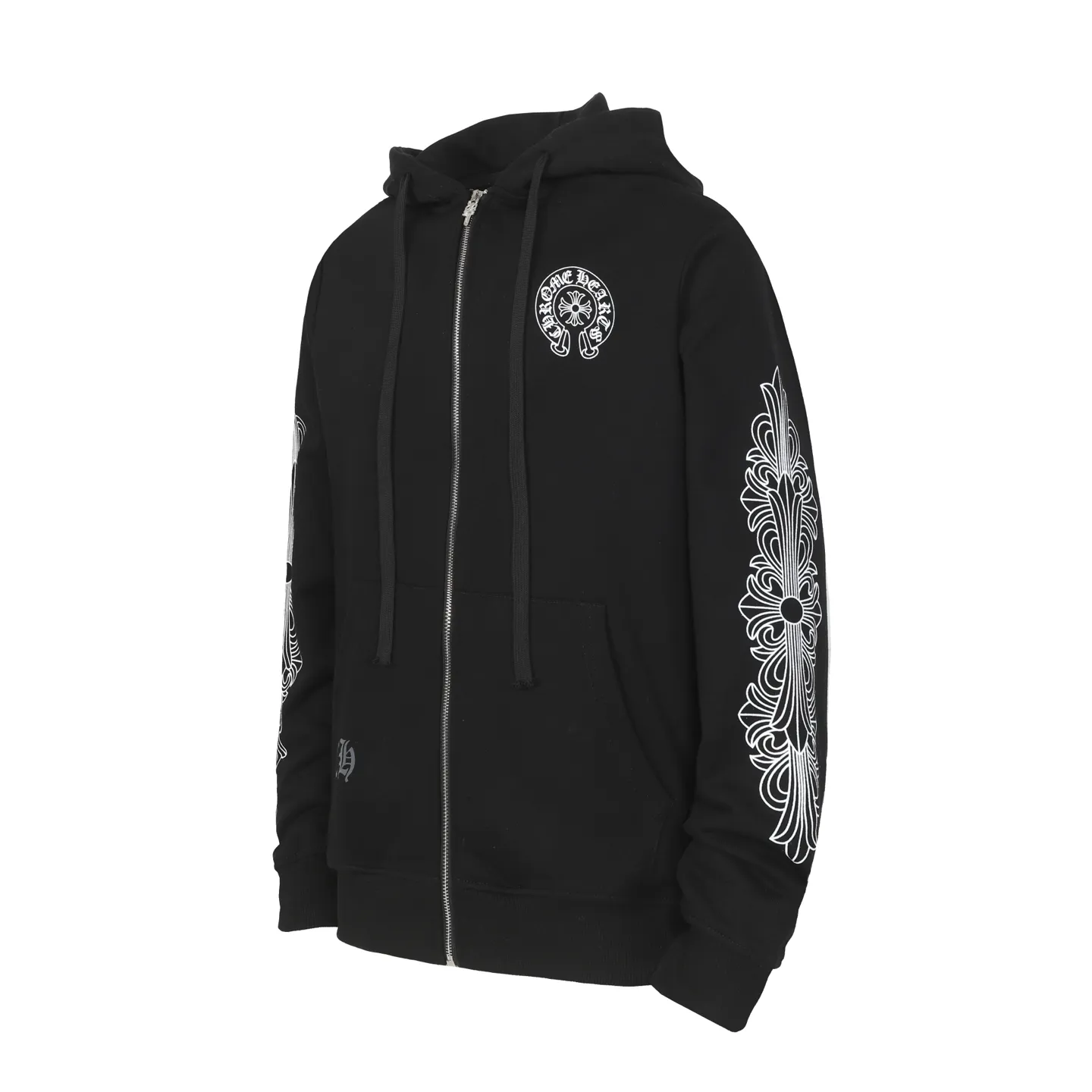 P240 Cross-border model, please do not place an order if you are pursuing quality -Chrome Hearts/Chrome Hearts 25ss Hong Kong Limited Scroll Horseshoe Print Zipper Sweater Cardigan Jacket -High weight, high density and high quality. The wool is soft, delicate and skin-friendly. It feels soft and silky. It has excellent warmth and skin-friendly properties. -Size: S M L XL